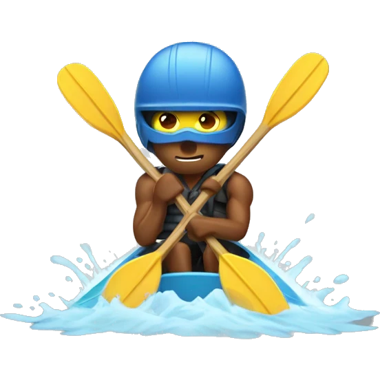 sweating kajak rider emoji
