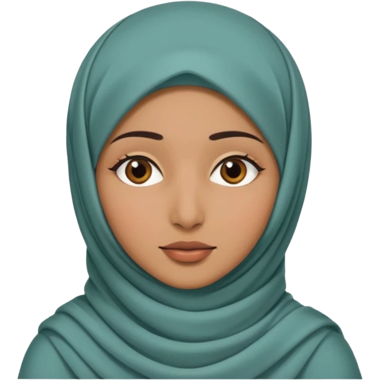 arab woman with hijab cover face emoji
