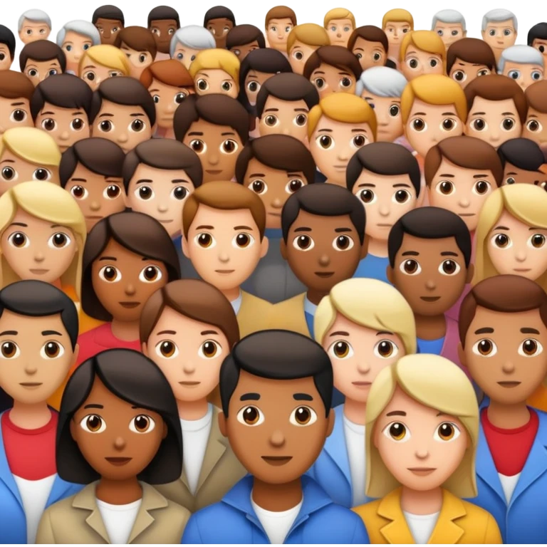 person standing out in a crowd emoji