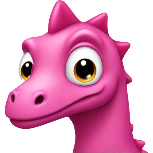 Pink dinosaur emoji