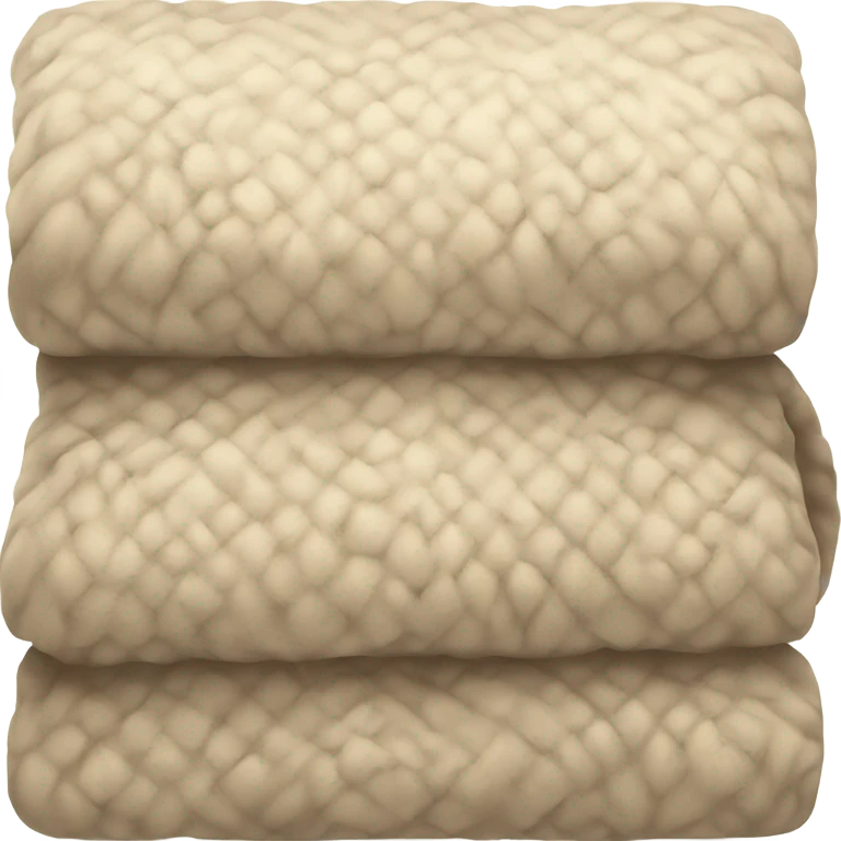 Beige cozy blanket emoji