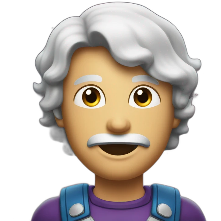 Mec avec une mâchoire carré qui est musclé avec le font de la galaxie emoji