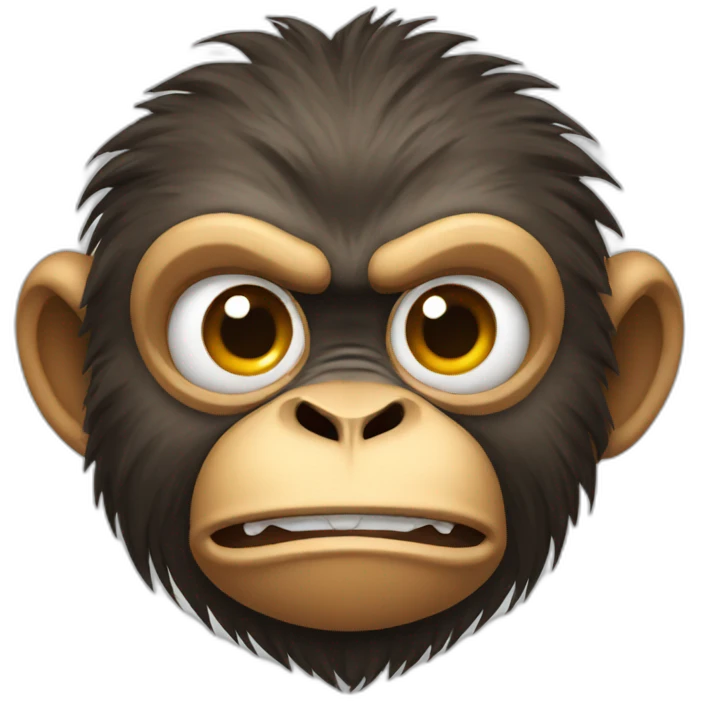 angry monkey emoji