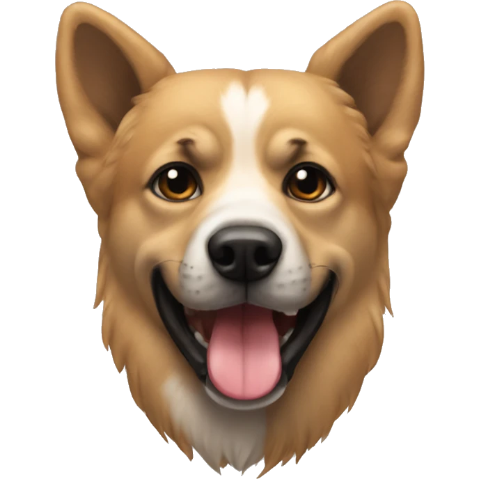 Perro + sorfiando emoji