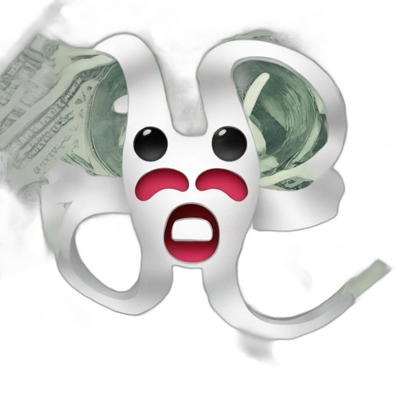 Tik tok and X logos with dollar sign emoji