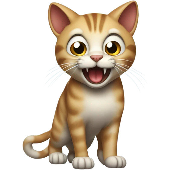 Cat hissing  emoji