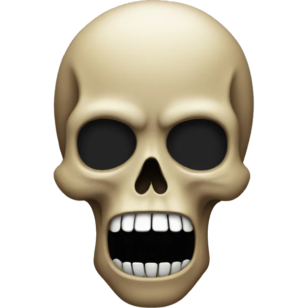 SHOCKED SKULL emoji
