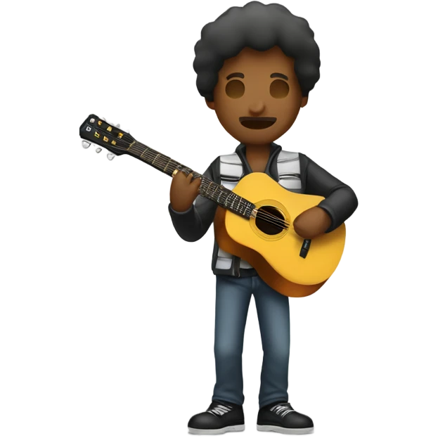 Plumero tocando la guitarra emoji