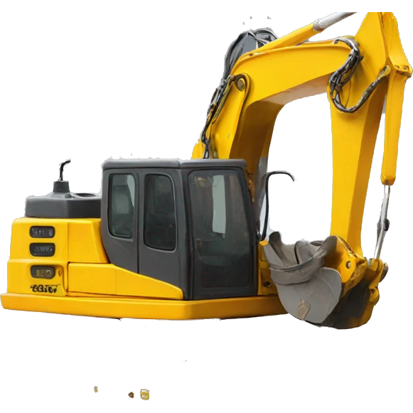 Dog on excavator  emoji