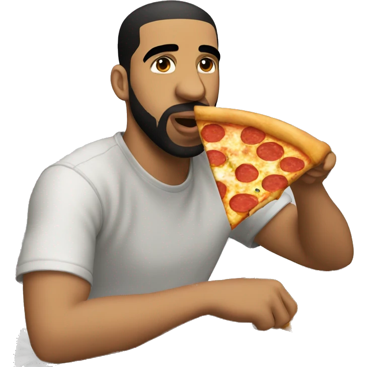 drake eating pizza  emoji