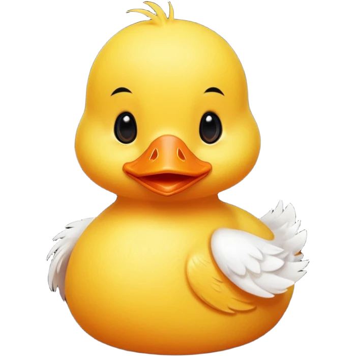 cute baby yellow duck  emoji