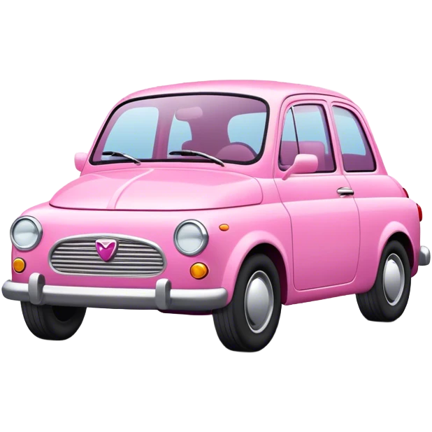 Pink car 13 emoji