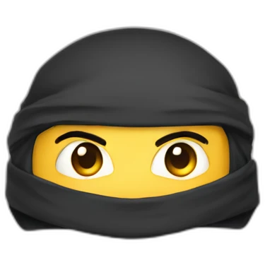 cute-ninja-face emoji