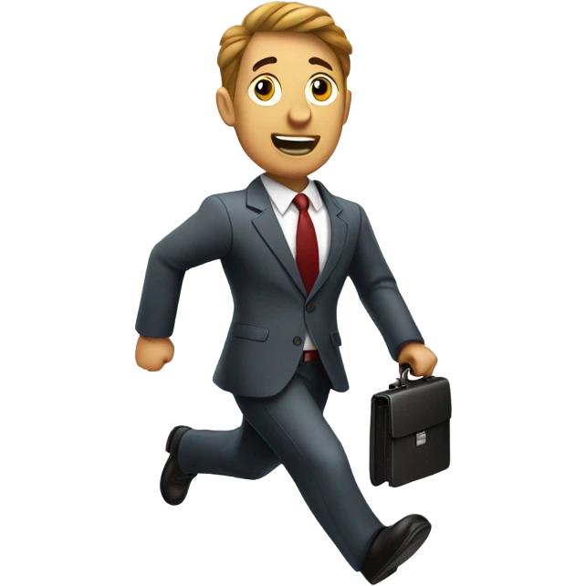 man running with briefcase emoji