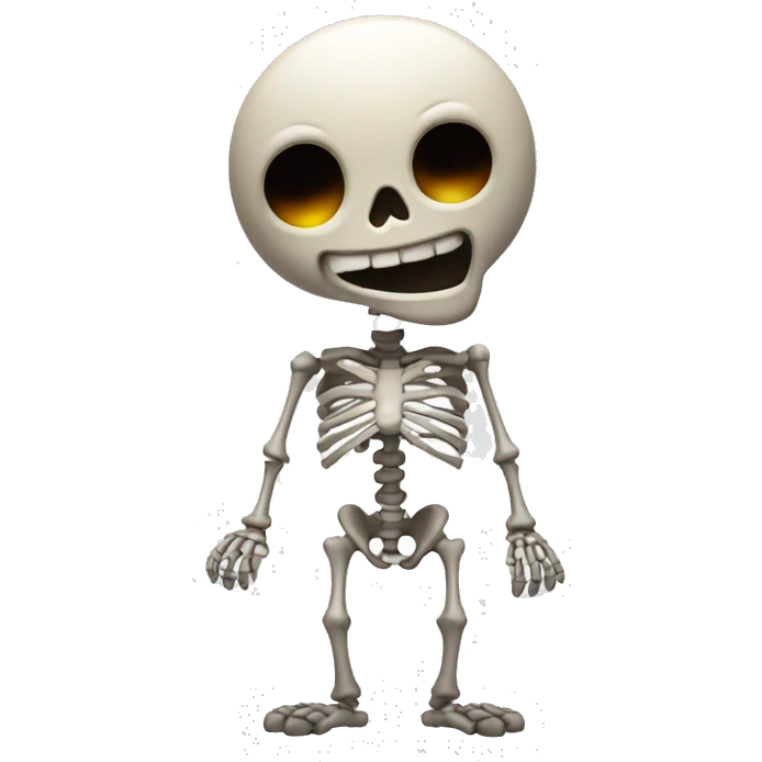 a skeleton shrugging emote emoji
