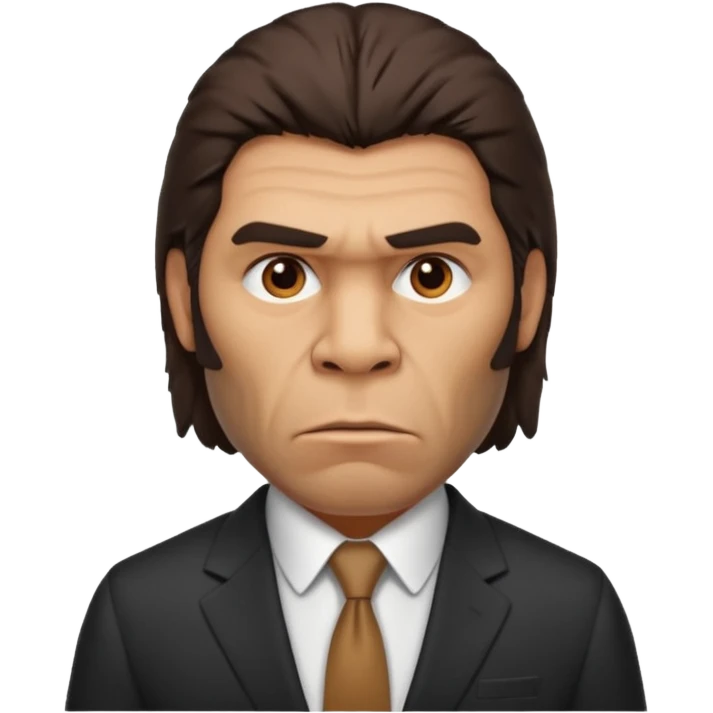 Neanderthal in suit emoji
