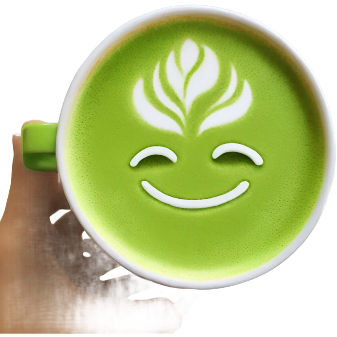 Matcha latte emoji
