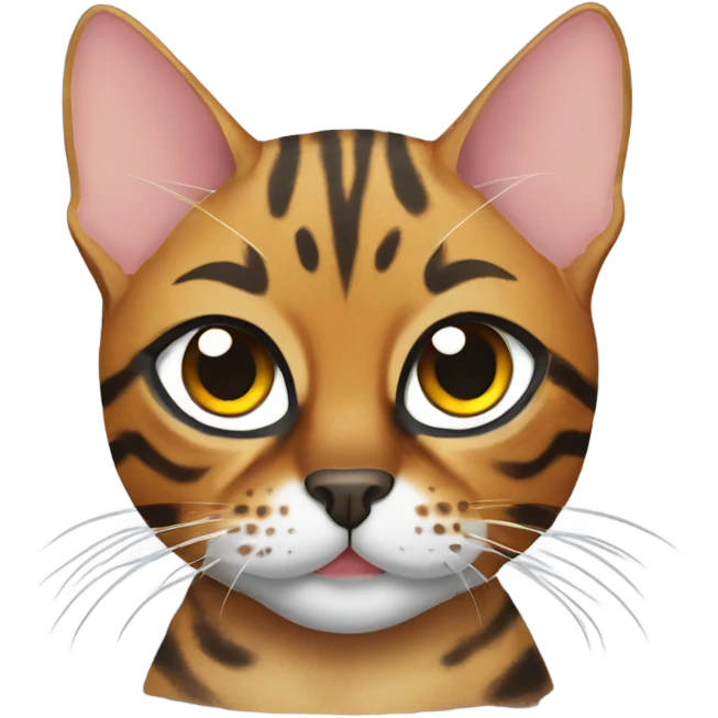 Bengal cat with eyepatch emoji
