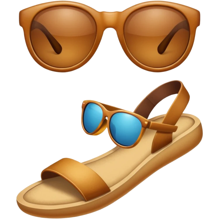 Foot with sunglasses  emoji