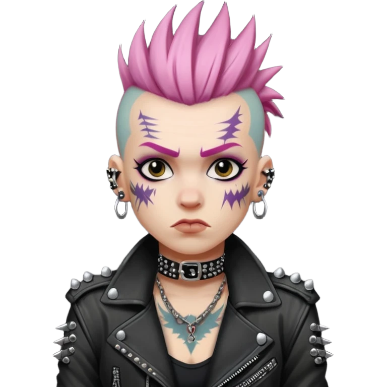a punk rocker emoji