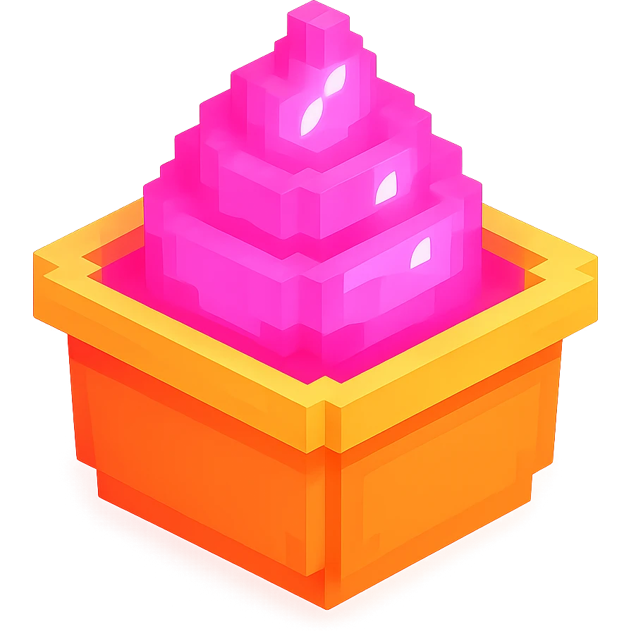 сделай соус из фастфуда розовый светящийся, no background  emoji