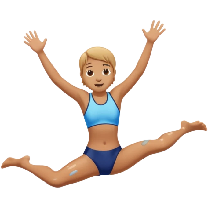 jumpimg into swimming pool splash emoji