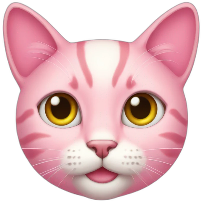 Cat pink emoji