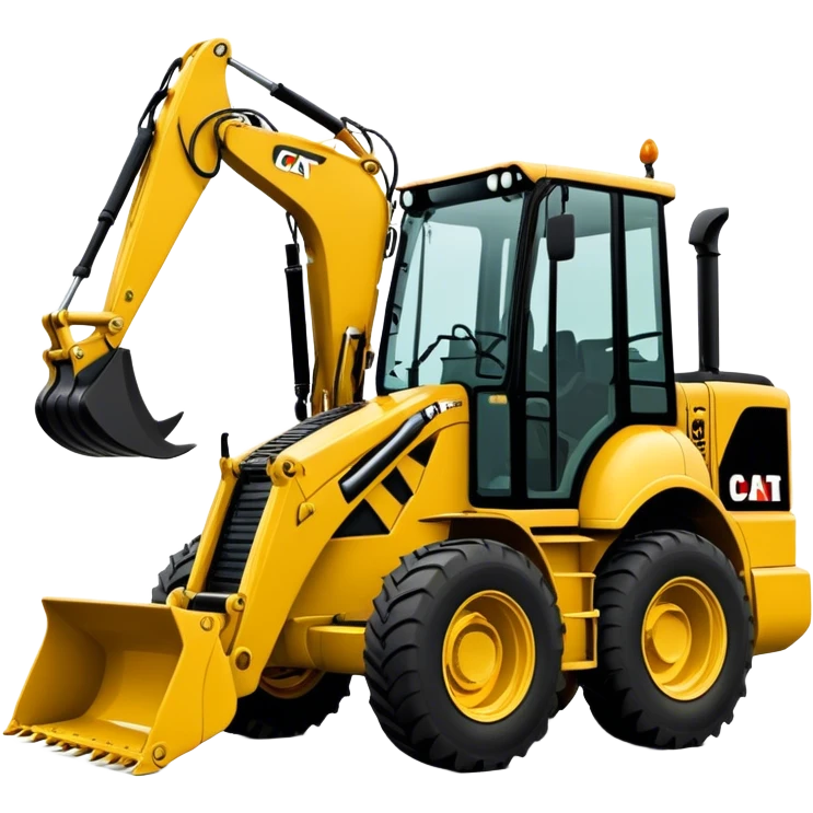 Backhoe Loader - Caterpillar 430F (Model Year: 2021) (Iconic colour: Yellow) emoji