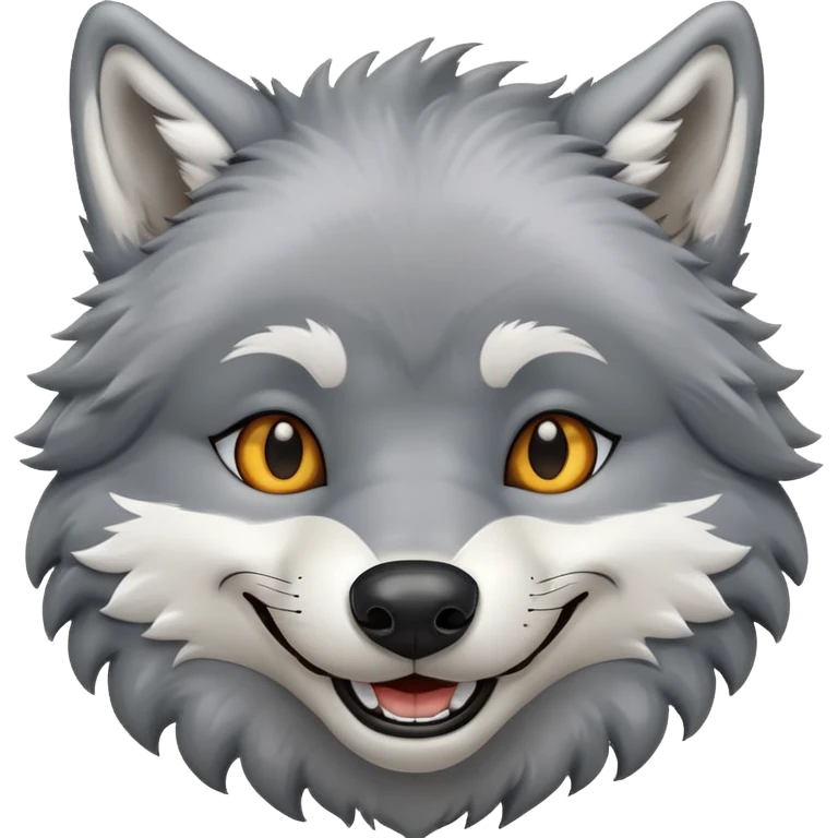 happy wolf head emoji