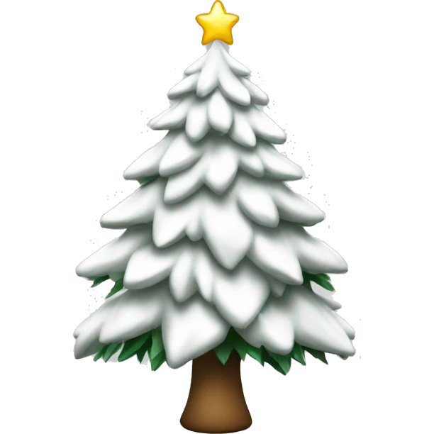 white christmas tree  emoji