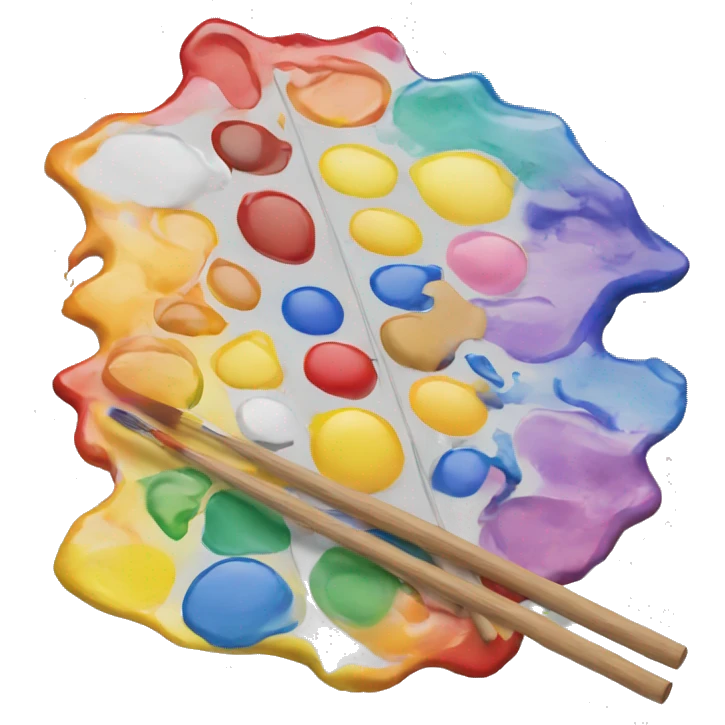 tangled paint palette  emoji