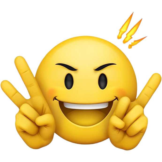smiley face with middle fingers  emoji