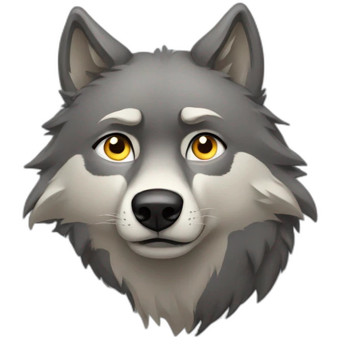 wolf sad emoji