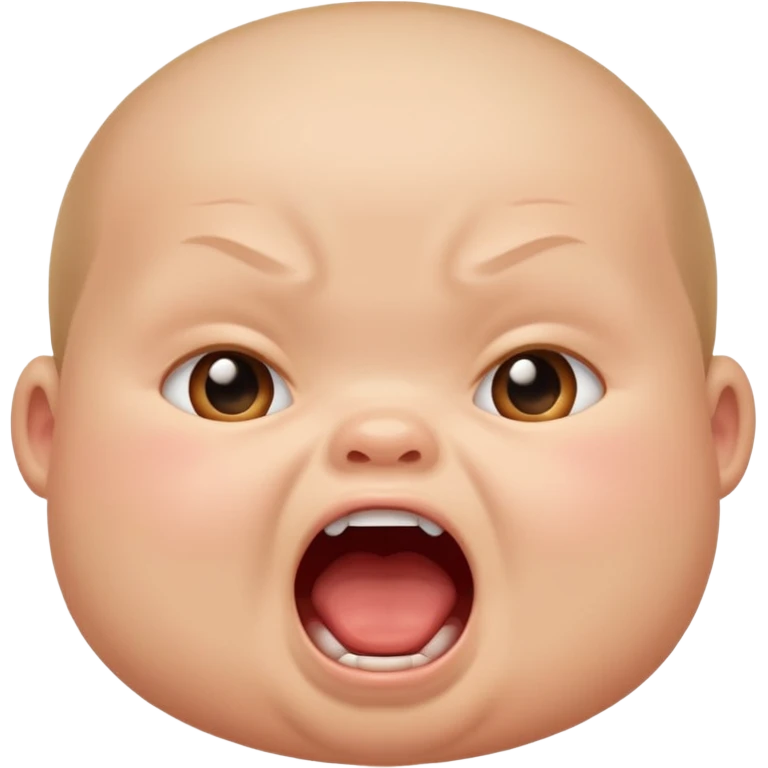 Loud baby emoji