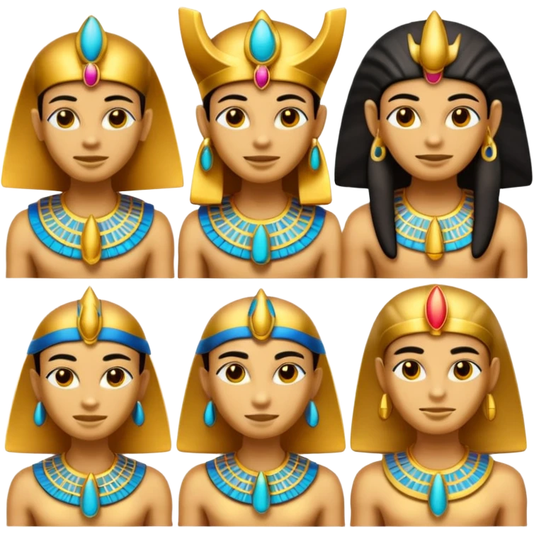fammi una emoji che rappresenta tutti gli dei egizi emoji