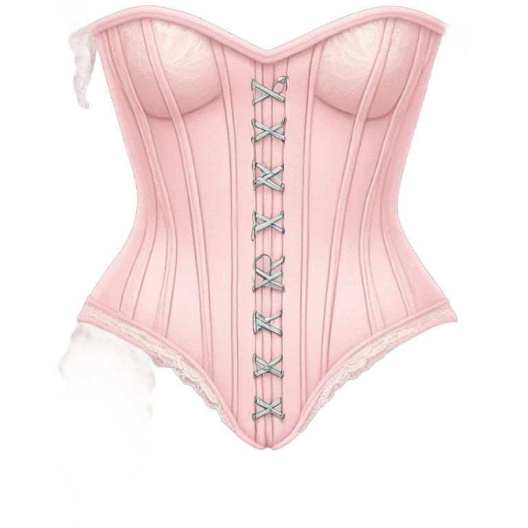Pastel pink corset  emoji