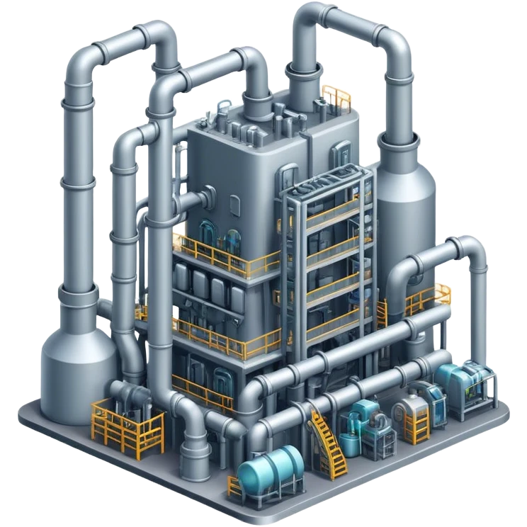 AI-powered factory. It should be a building with pipes emoji