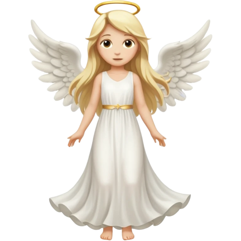 ангел в полный рост со светлыми волосами emoji
