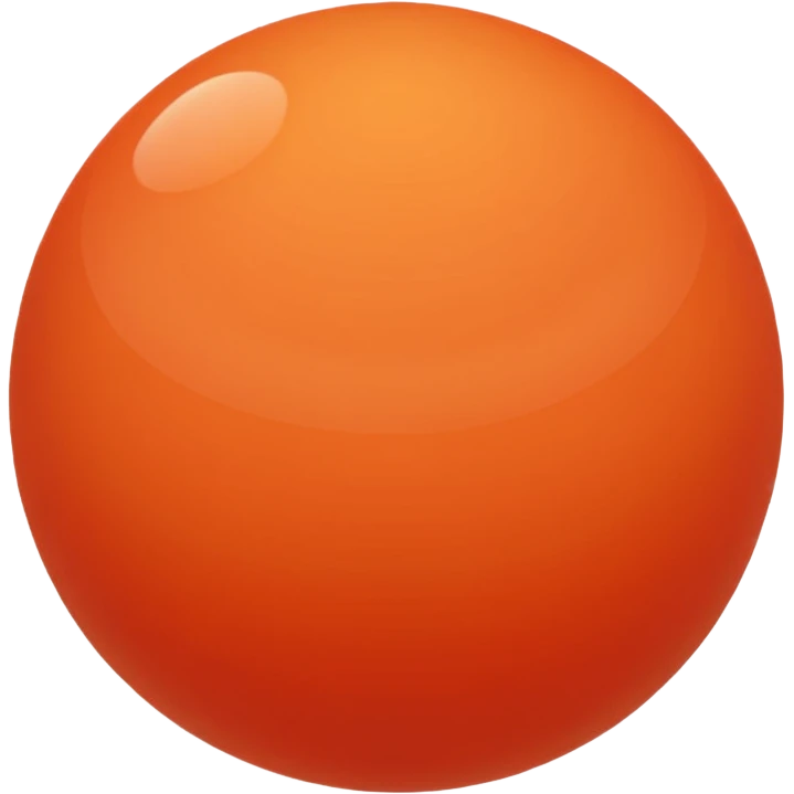 coral color sphere, only sphere. emoji