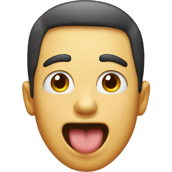 Guy winking with his tongue out emoji