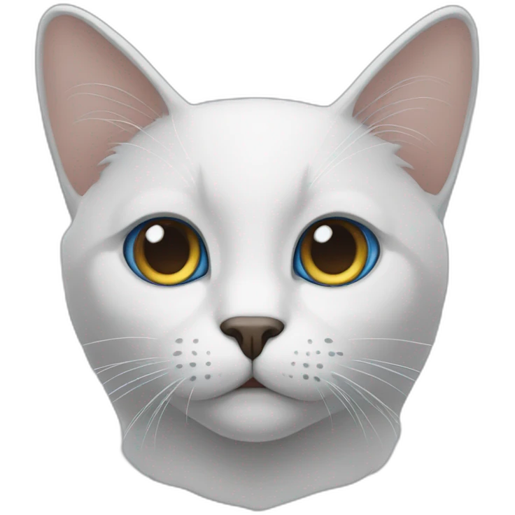 a cat with bule eyes emoji