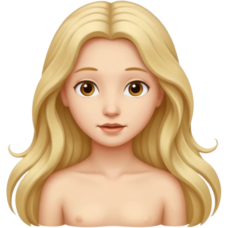 À naked girl emoji