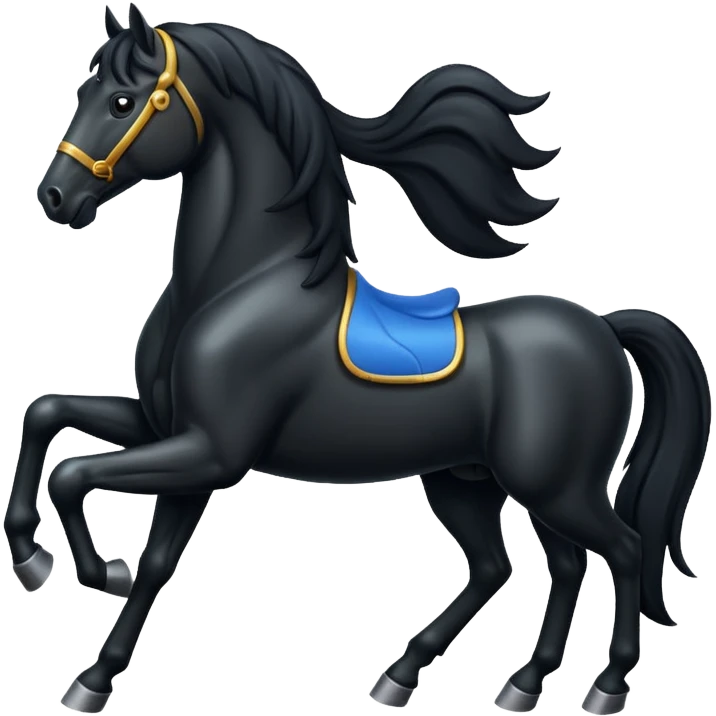 Black horse  emoji