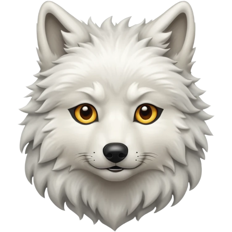 White wolf emoji emoji