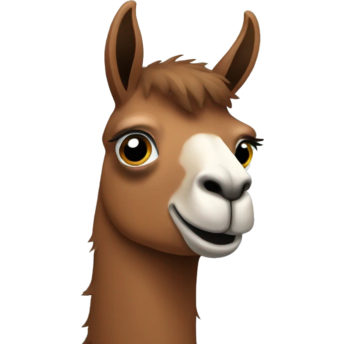 Brown llama emoji
