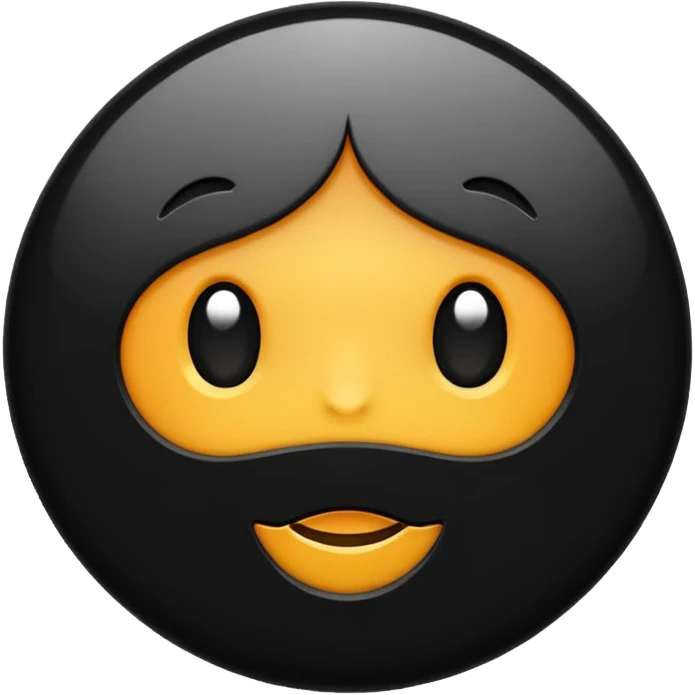 Pech in color black emoji