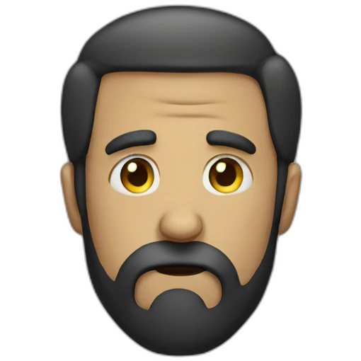 sad beard man emoji