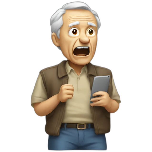 old man yells at data emoji