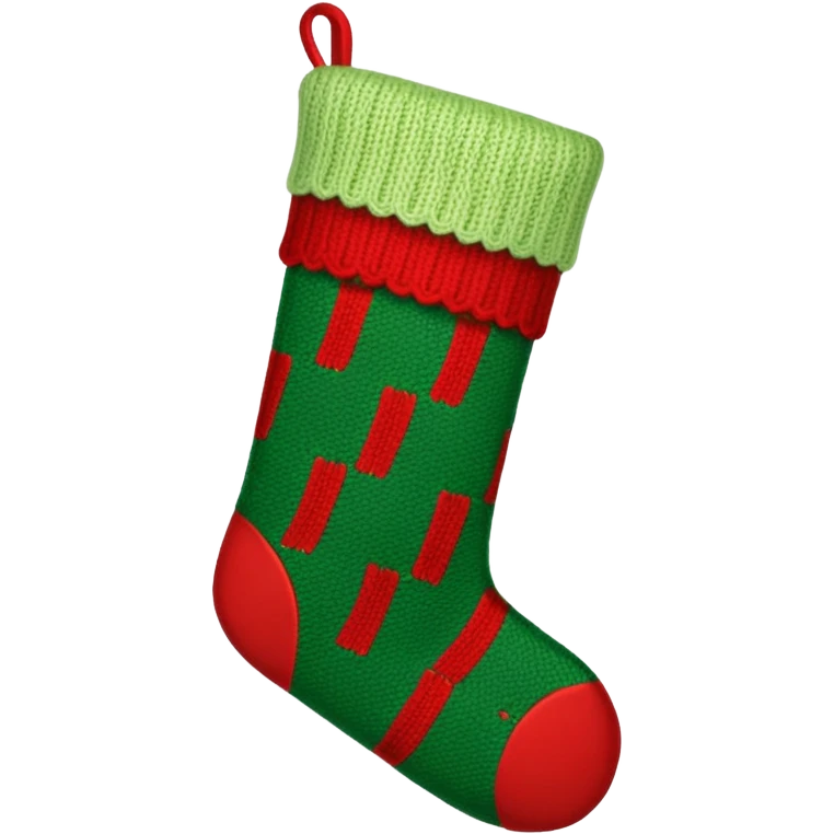 green red christmas stocking emoji