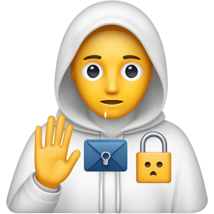 Privacy risks and identity theft emoji